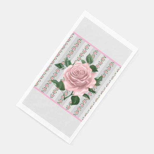 Pink Roses Paper Napkin (コーナー)