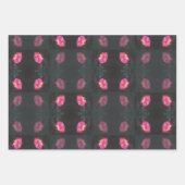 Pink Roses Pattern ラッピングペーパーシート (正面)