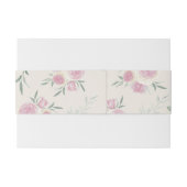 Pink Roses Pattern 招待状ベリーバンド (裏面例)