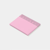 Pink Roses Pattern Header ポストイット (アングル)