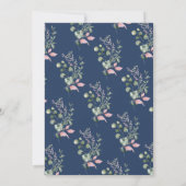 Pink Roses Script Photo Graduation Announcement 招待状 (裏面)