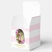 Pink Roses Striped Graduation Brunch フェイバーボックス (オープン)