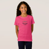 Pink Rowing Rower Girl's Tシャツ (正面フル)