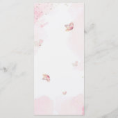 Pink Royal Princess Castle Unicorn 4th Birthday  メニュー (裏面)