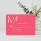 Pink RSVP Card (スタンド正面)