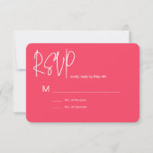 Pink RSVP Card (正面)