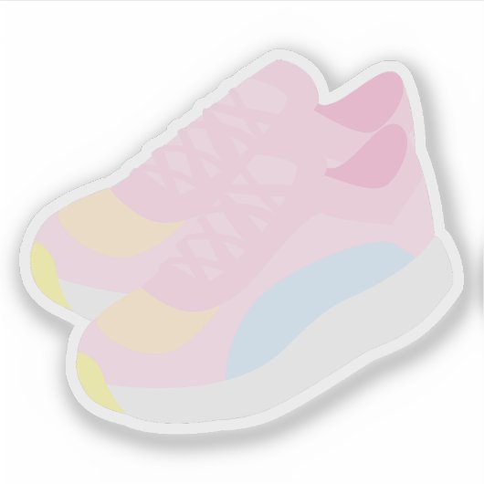 Pink Running Shoes シール (正面)