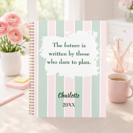 Pink sage green inspirational quote writing 2026 プランナー手帳
