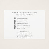 Pink Sakura Blossom Floral Hair Clip Display Card  (裏面)