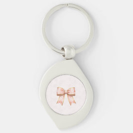 Pink Sakura Ribbon – Japanese-Inspired キーホルダー