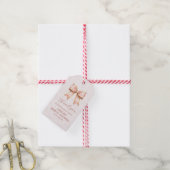Pink Sakura Ribbon – Japanese-Inspired ギフトタグ (より糸付き)
