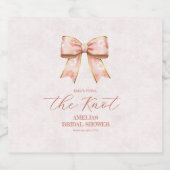 Pink Sakura Ribbon – Japanese-Inspired  スパークリングワインラベル (シングルラベル)