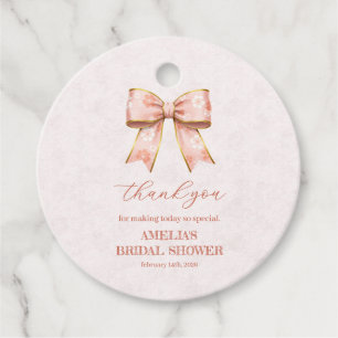 Pink Sakura Ribbon – Japanese-Inspired フェイバータグ
