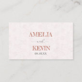 Pink Sakura Ribbon – Japanese-Inspired プレイスカード (裏面)