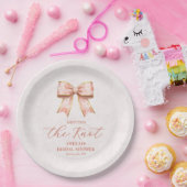 Pink Sakura Ribbon – Japanese-Inspired ペーパープレート (パーティー)