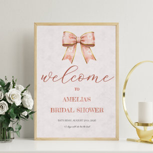 Pink Sakura Ribbon – Japanese-Inspired ポスター