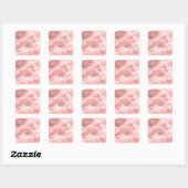 Pink Salt Rock Textures スクエアシール (シート)