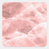 Pink Salt Rock Textures スクエアシール (正面)