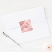 Pink Salt Rock Textures スクエアシール (封筒)