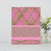 Pink Sampler Scrapbook Paper 2-Sided Page (スタンド正面)