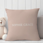Pink Sandstone Typography Baby Shower クッション