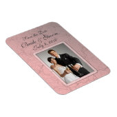 Pink Save the Date グランジ Premium Magnet マグネット (右側)