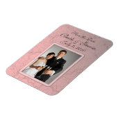 Pink Save the Date グランジ Premium Magnet マグネット (左側)