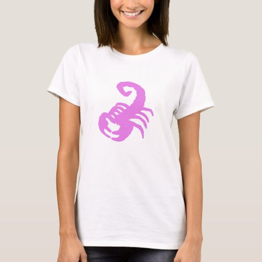 Pink Scorpion Star Sign Graphic – Scorpio Pride Tシャツ (正面)