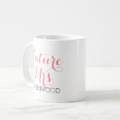 Pink Script未来の夫人 コーヒーマグカップ (正面左)