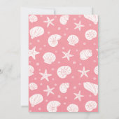 Pink Sea You Soon Baby Shower Invitation 招待状 (裏面)