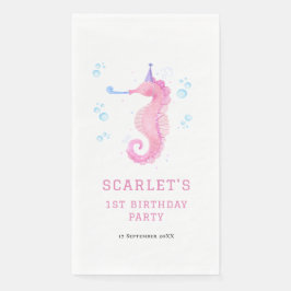 Pink Seahorse 1st birthday