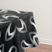 Pink seamless pattern on dark background テーブルクロス (インサイチュ)