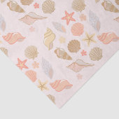 Pink Seashells Pattern 薄葉紙 (詳細)