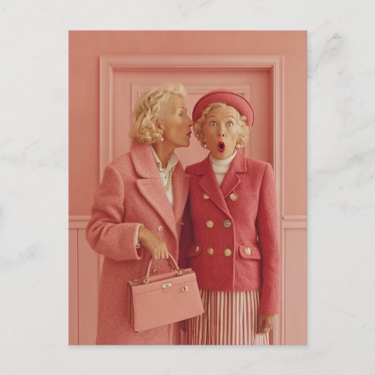 Pink Secrets and Surprised Style ポストカード (正面)