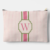 Pink Seersucker Mahjong Tile Bag Personalized アクセサリーポーチ (裏面)