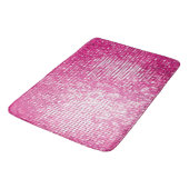 Pink Sequin Glitter Texture Hot Pink Sparkle Beade バスマット (アングル)