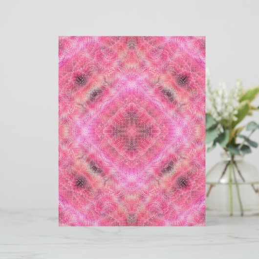 Pink Serene Garden Scrapbook Paper 2-Sided Page (スタンド正面)