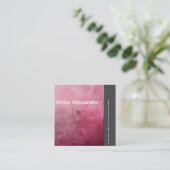Pink Serenity Design 1 スクエア名刺 (スタンド正面)