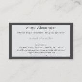 Pink Serenity Design 1 名刺 (裏面)