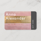 Pink Serenity Design 2 Gift Card 名刺 (正面)
