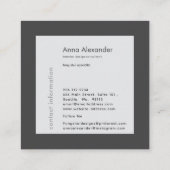 Pink Serenity Design 4 スクエア名刺 (裏面)