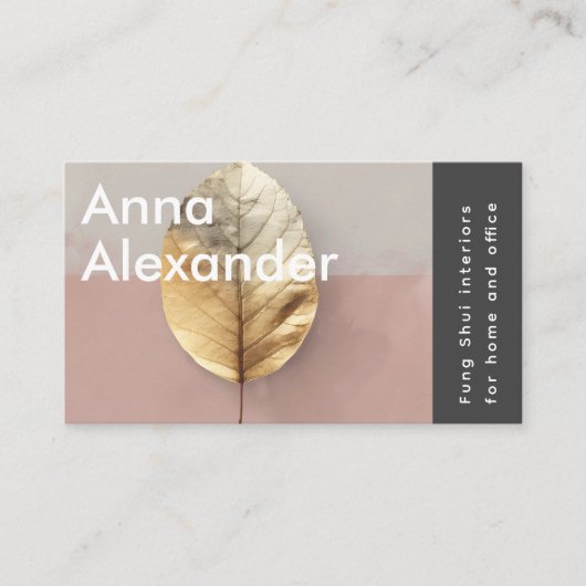 Pink Serenity Design 4 名刺 (正面)