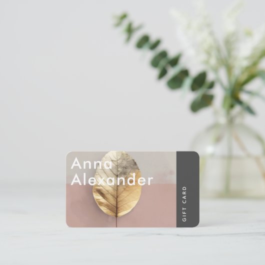 Pink Serenity Design 4 Gift Card 名刺 (スタンド正面)