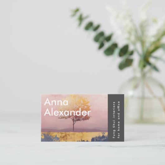 Pink Serenity Design 6 名刺 (スタンド正面)