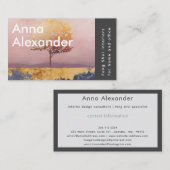 Pink Serenity Design 6 名刺 (正面/裏面)