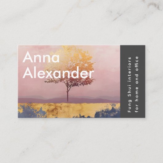 Pink Serenity Design 6 名刺 (正面)