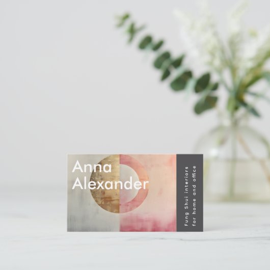 Pink Serenity Design 7 名刺 (スタンド正面)