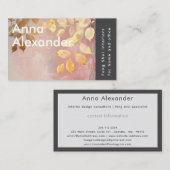 Pink Serenity Design 9 名刺 (正面/裏面)