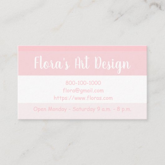 PINK SHADES名刺 名刺 (正面)