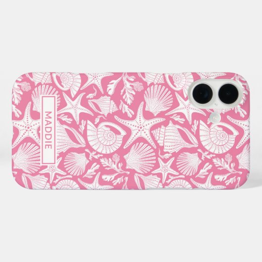Pink Shells Personalized Case-Mate iPhoneケース (裏面 (横))